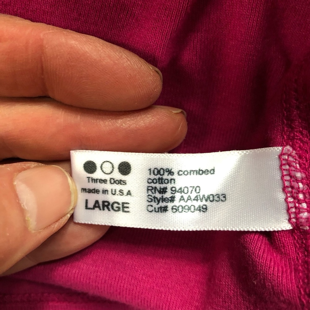 NWOT Gorgeous British boat neck T shirt, from 3 Dots! - Picture 10 of 11